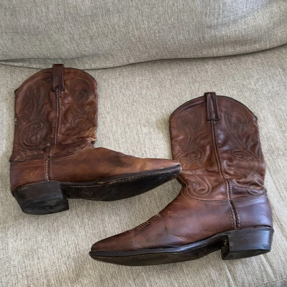 Dan Post leather Cowboy Boots size 10 - Picture 4 of 17